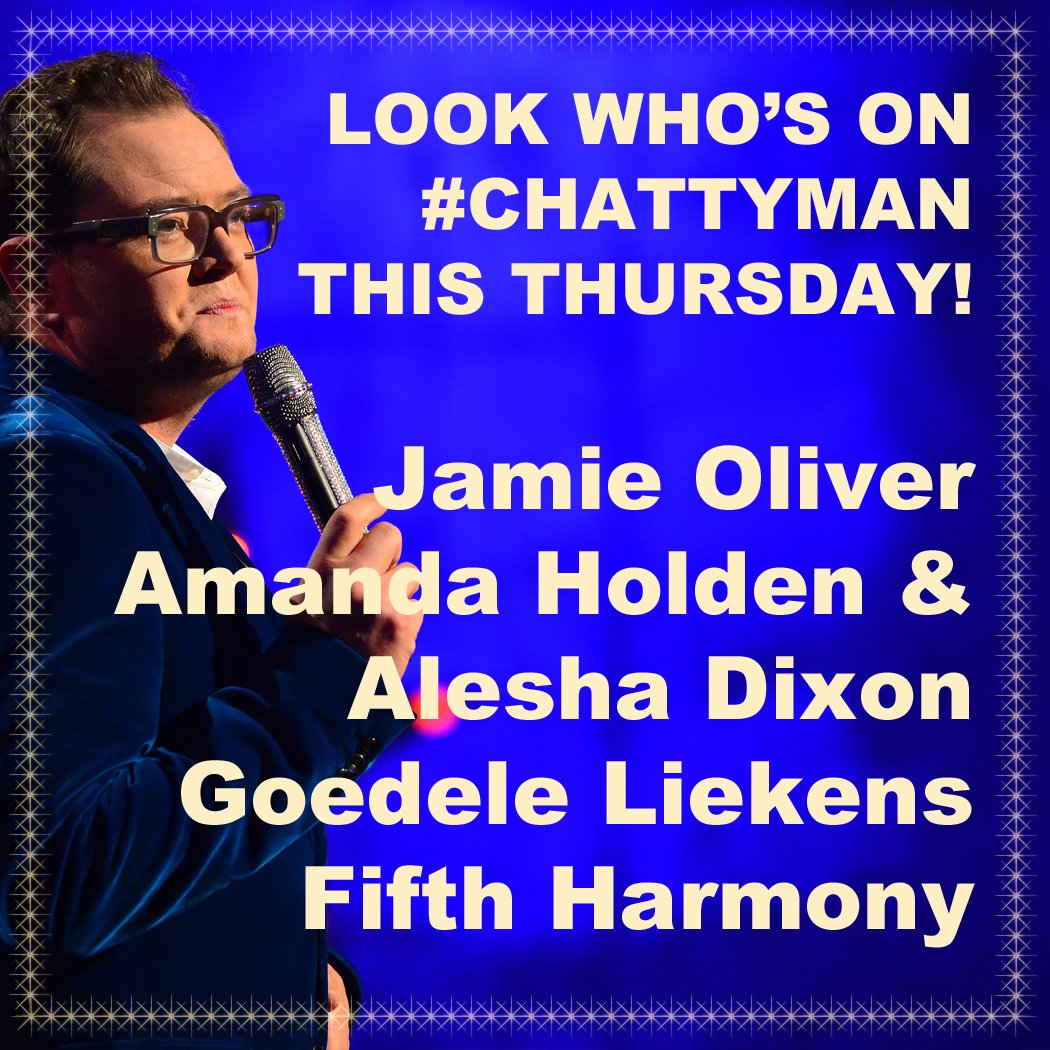 RT @chattyman: What a line up we have for you tomorrow night! ????????❤️???????? Sam x https://t.co/pO3vdzUhNW