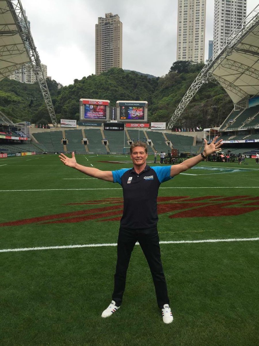 Looks like everything is ready for @OfficialHK7s. The Hoff approves.  #HK7s https://t.co/A78fPHzz94