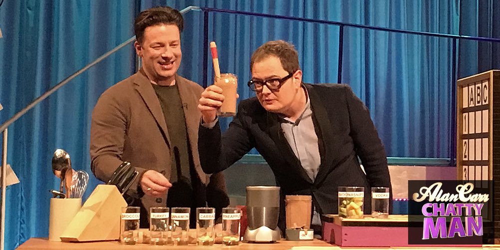RT @chattyman: Mmm delicious! We'll be blending with @jamieoliver in tonight's #chattyman 10pm @Channel4 ???????????? https://t.co/NQOT1T8cIf