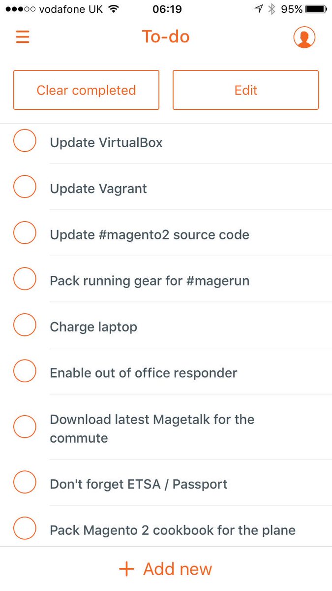 iancassidyweb: Mornings to-do list brought to you by the new #MagentoImagine app. What's on yours ? #realmagento #magentomoment https://t.co/4dTK1mmxiD