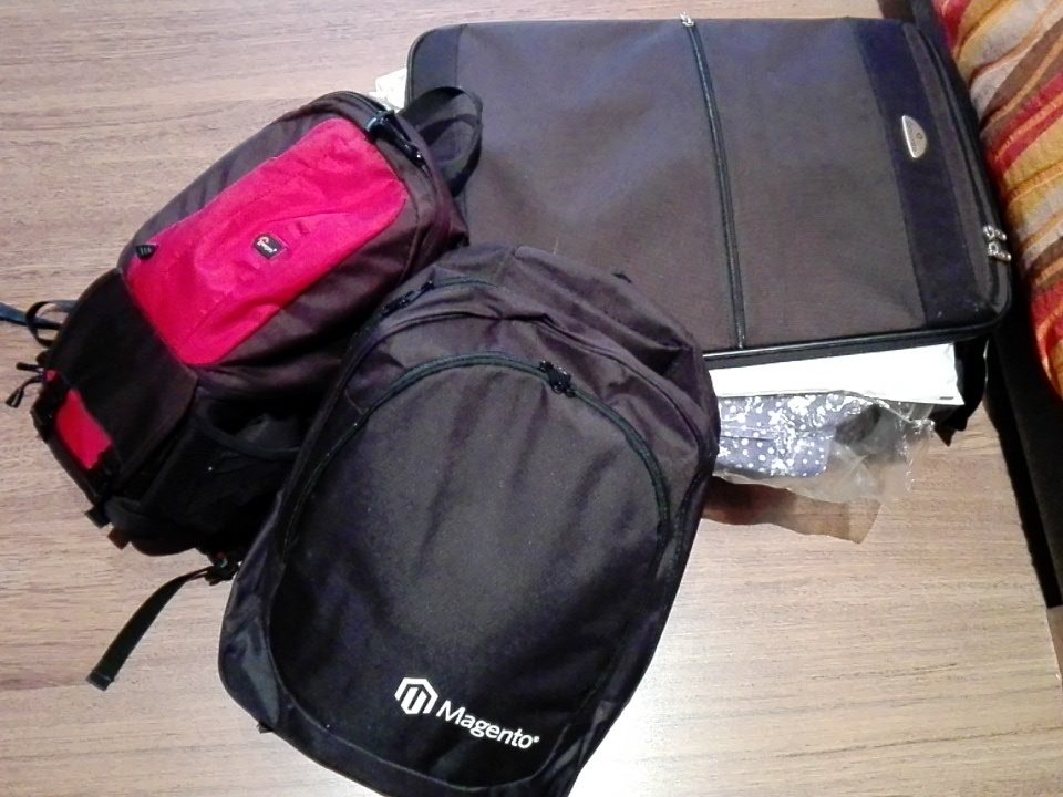 rojo_angel: All packed for #MagentoImagine . Just about time: leaving home in 1hr #RoadToImagine https://t.co/i0rGZOe5HE