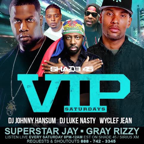 Almost time @djsuperstarjay @grayrizzy @shade45 #VIPSaturdaysSXM https://t.co/3rzH2ZkoYS