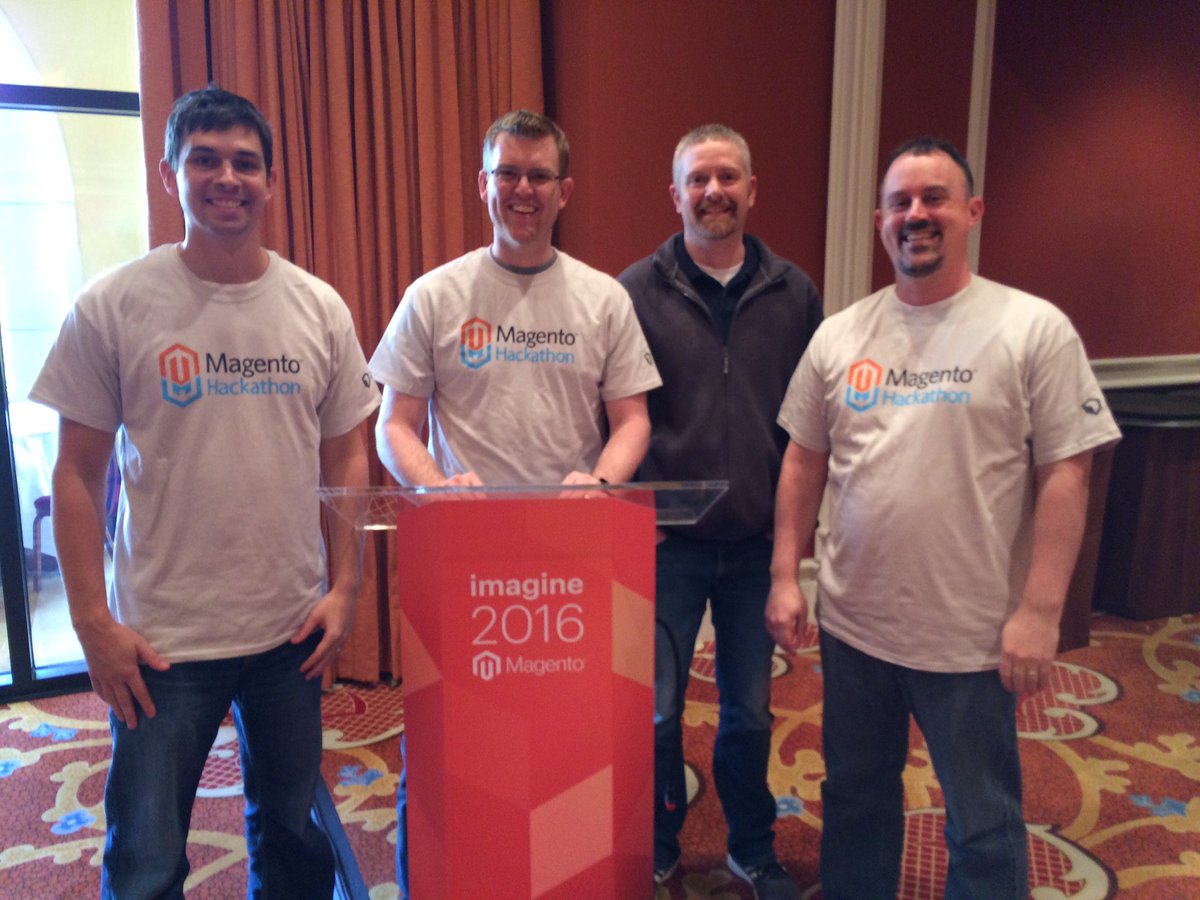 benjaminrobie: Hackers' gonna hack. #deglife #MagentoImagine #hackathon #PreImagine https://t.co/egwLrB72Lf