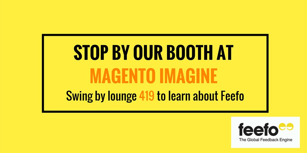FeefoUsa: Team Feefo is in Las Vegas for @magento Imagine! Stop by to learn the magic of Feefo! #MagentoImagine https://t.co/RwtA63mCHr