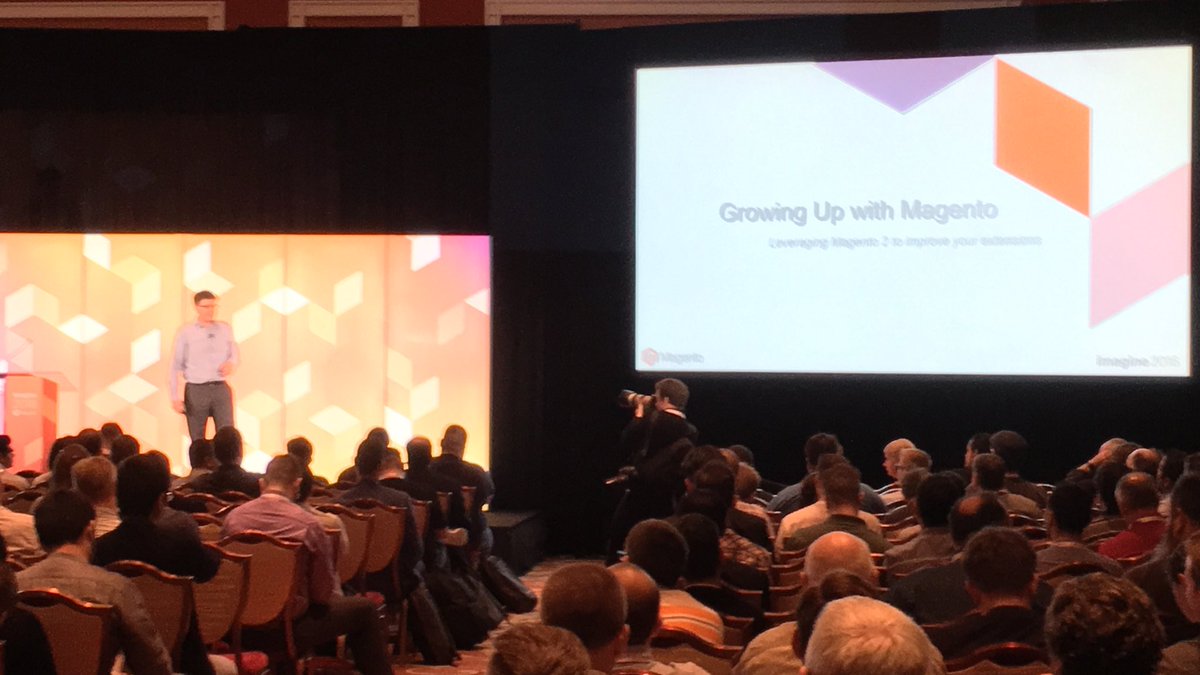 benmarks: Following up after the note about community commitment is @foomanNZ on 'Growing up w Magento'nn#MagentoImagine https://t.co/Wuswb3qhsM