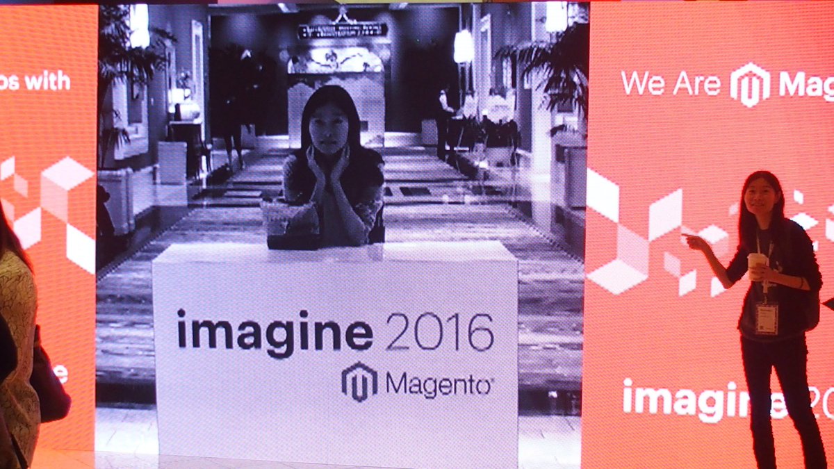 hirokazu_nishi: @verite_office on the screen! #MagentoImagine https://t.co/z9nee5kal6