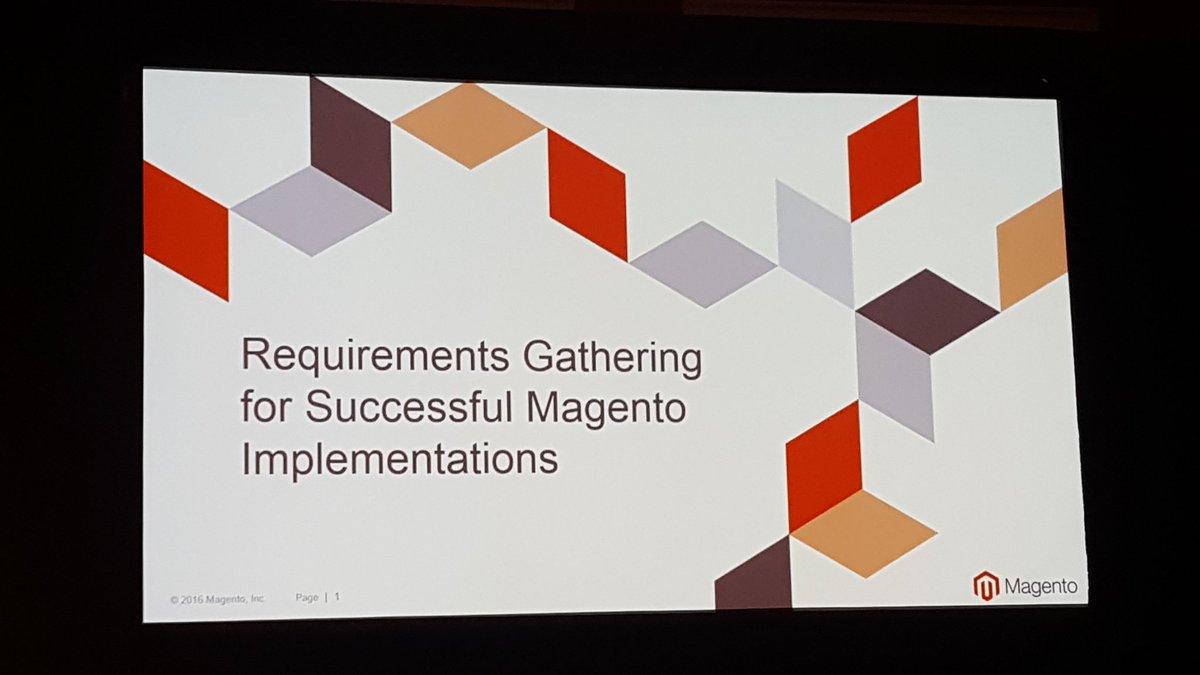 mgoldman713: I'm headed to hear @SteveAtMagento educate us on how to launch #realmagento sites properly #MagentoImagine https://t.co/C7FIjM5URb