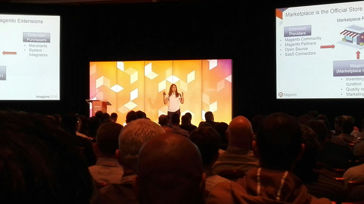 rojo_angel: Full House for Magento Marketplace presentation at the Tech Deep Dive session #MagentoImagine https://t.co/RNIFi8CQ9L