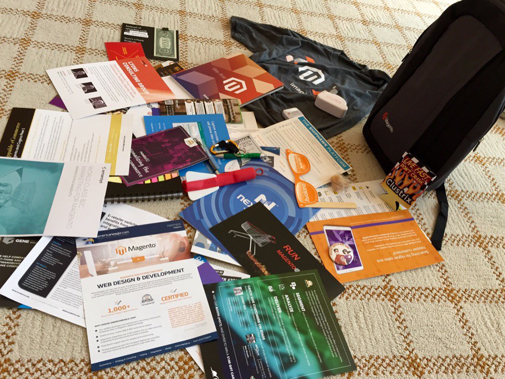 rrosinnes: What's in a bag n#MagentoImagine just getting started .. https://t.co/Jst6DSWkTD