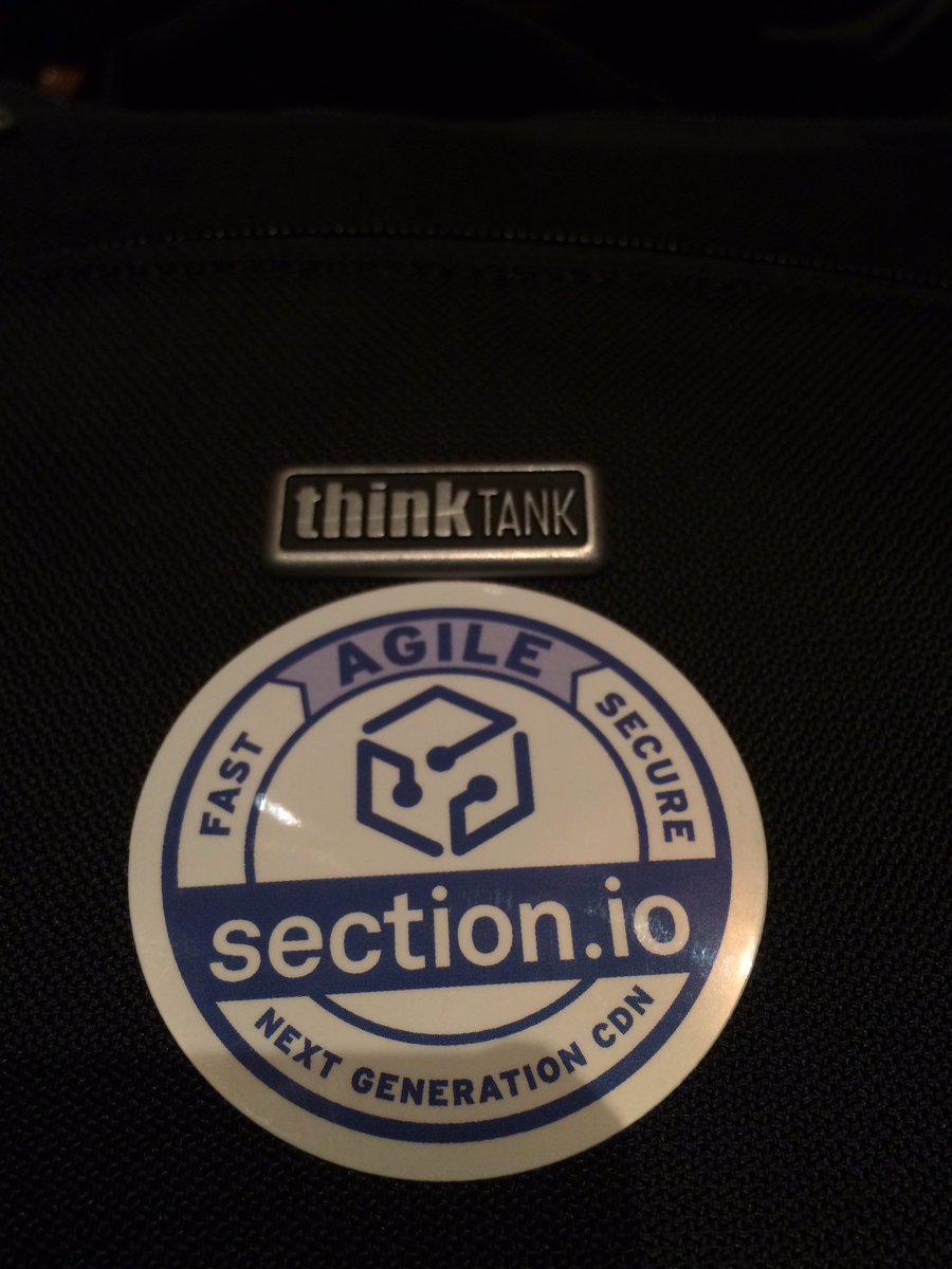 _Talesh: @sectionio first sticker to make it to my laptop bag for #MagentoImagine https://t.co/vsVhTHxYzi