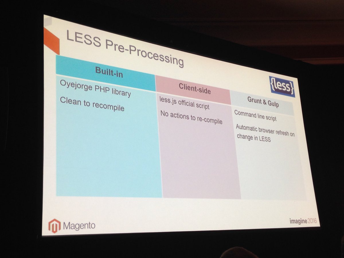 SheroDesigns: LESS Pre-Processing in #magento2 #frontenddevelopers  #magentoimagine @magento https://t.co/XZyUArKHaa