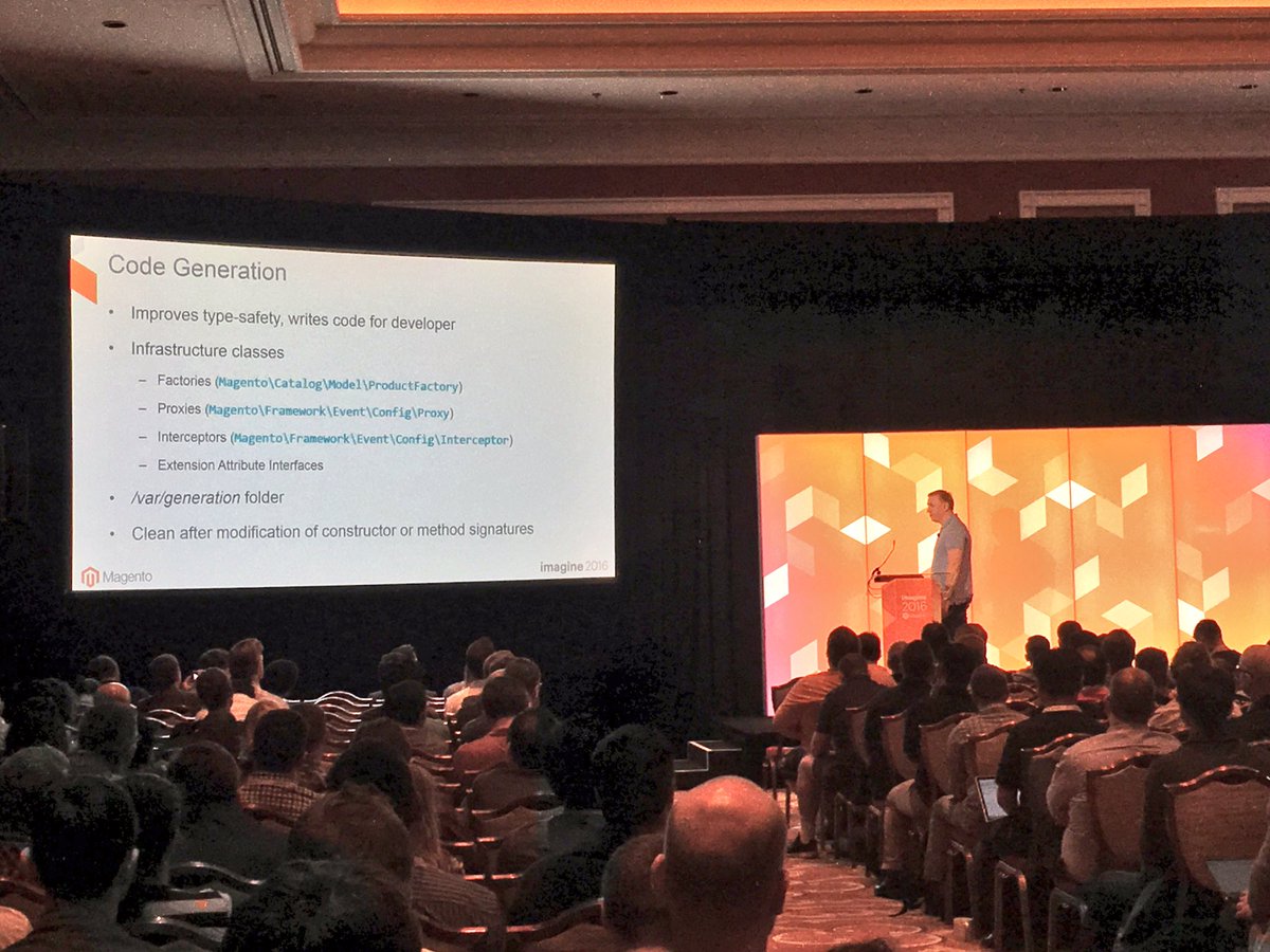 benmarks: Code generation and compilation summary for #Magento2 from @AntonKril at #MagentoImagine (best explanation around!) https://t.co/UJxTWX5nKN