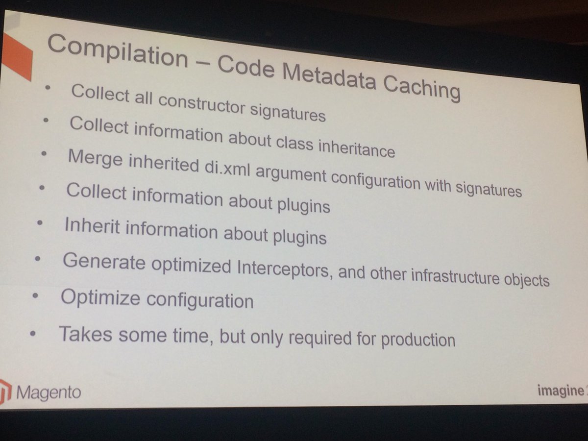 blackbooker: Some good info on code metadata caching and what it does. #MagentoImagine #M2DeepDive @AntonKril https://t.co/cWiFHOO952