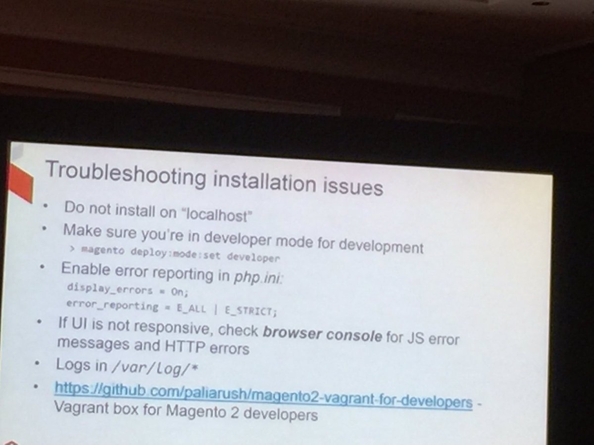 lindykyaw: Here are the tips for how to troubleshoot  issue with #magento2 installation @AntonKril #MagentoImagine https://t.co/CsnOCMX2q4