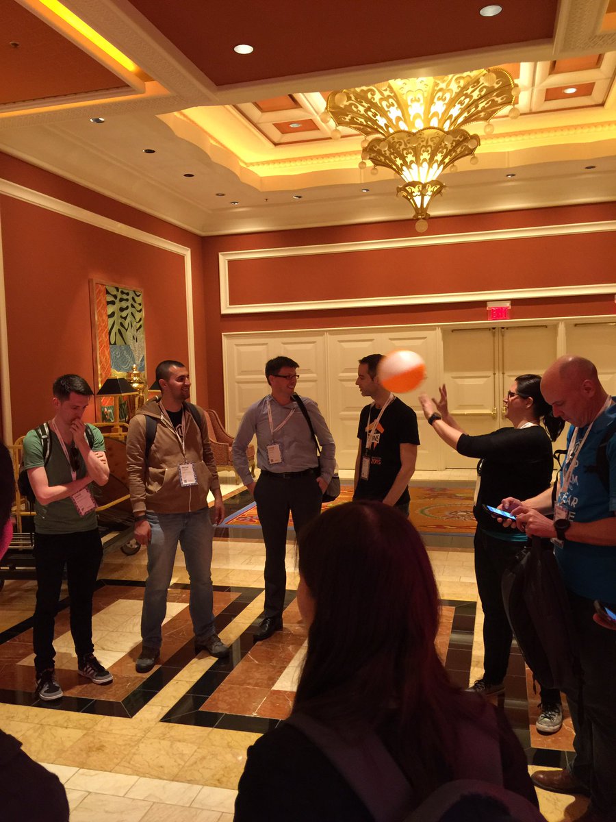 JoshuaSWarren: Magento Masters - 1st group to nearly take out expensive AV equipment with @Creatuity beach ball! #MagentoImagine https://t.co/8Zb6F4z3St