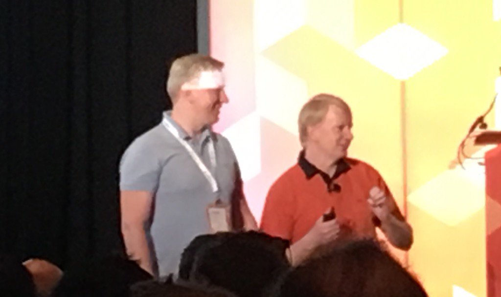 jonathanmhodges: The difference between @akent99 (right) & @AntonKril (left) height, looks, & age according to Alen. #MagentoImagine https://t.co/RbnyDWmZbg