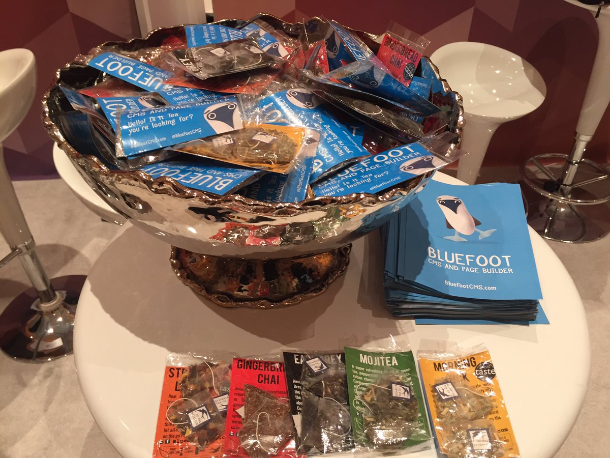 BlueFootCMS: Is it tea you're looking for? Stand 209 #MagentoImagine #Imagine2016 https://t.co/3CicNaDRH7