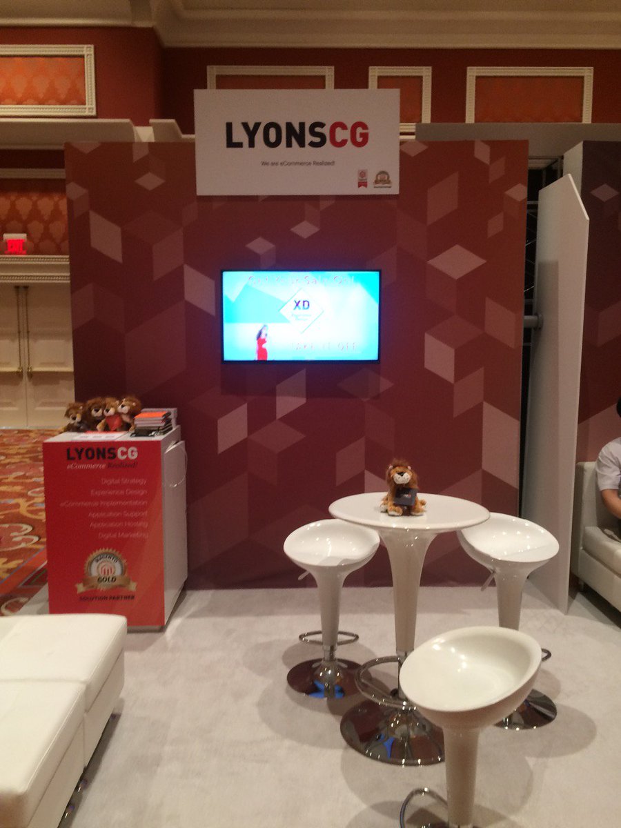LYONSCG: We're all set up in Booth 404! Make sure to stop by! #MagentoImagine #eCommerce https://t.co/3lSPSVAKUf