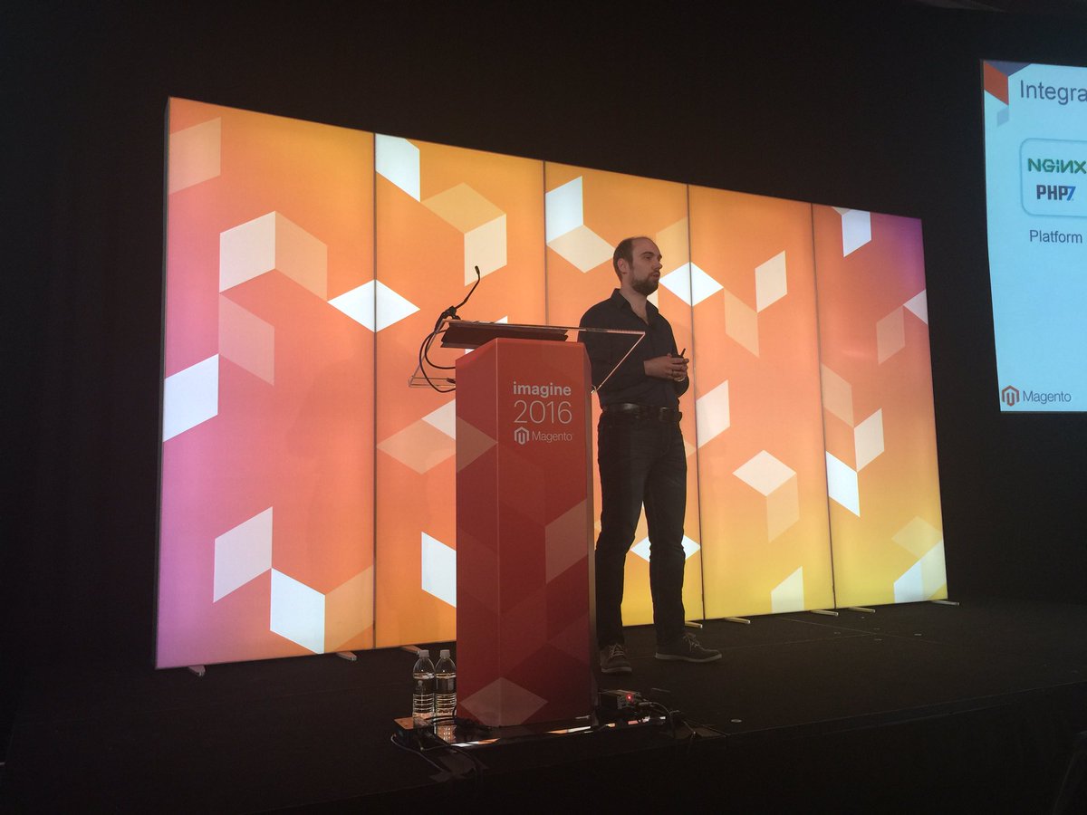 Blue_Bovine: #MagentoImagine Oleh laying out the performance updates for our upcoming release https://t.co/EMBZhW49tE