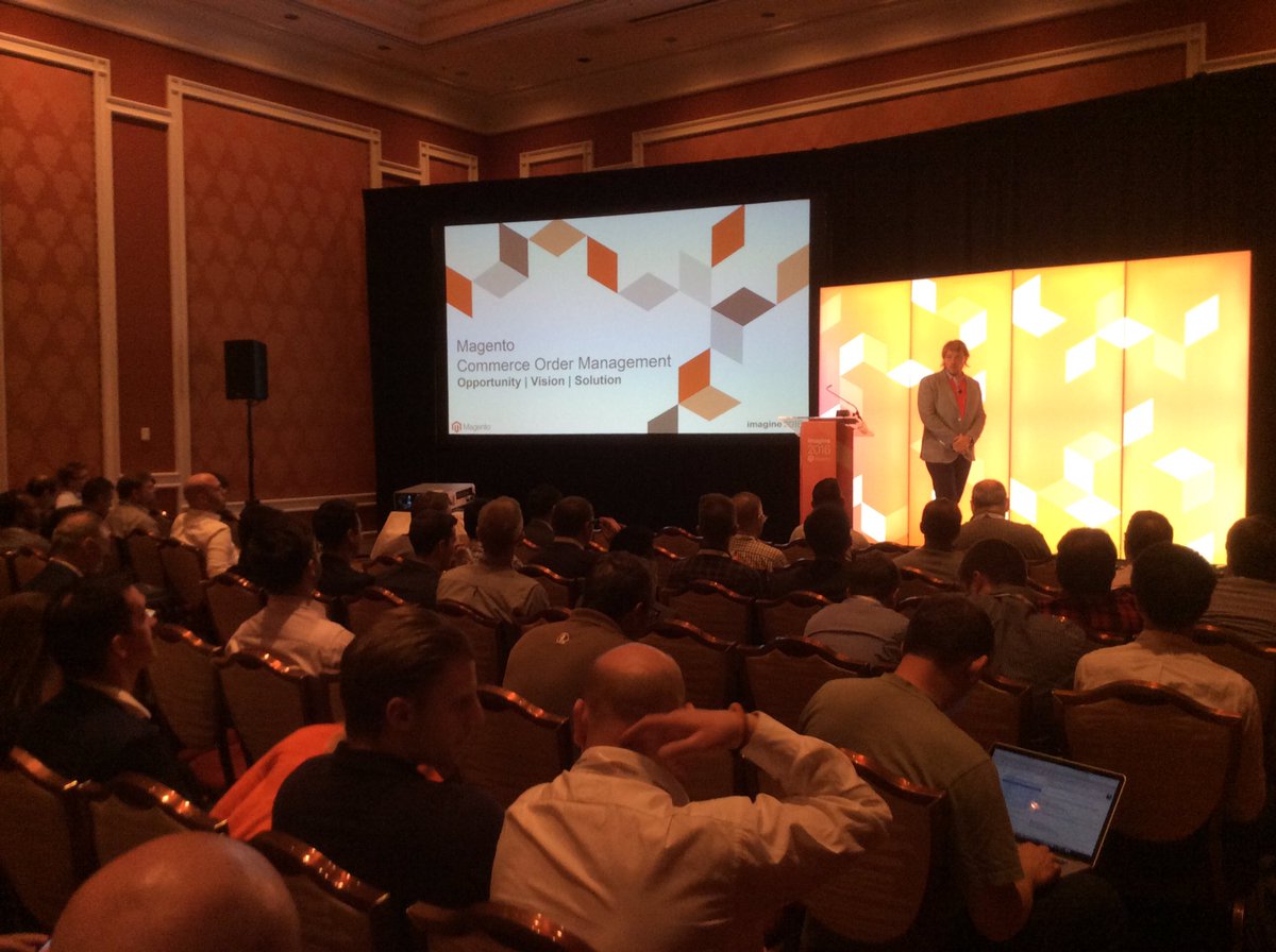 magento: The Introduction to #Magento #Commerce Order Management Session is kicking off in LaFleur 1 #MagentoImagine https://t.co/yCkSvoQmOT