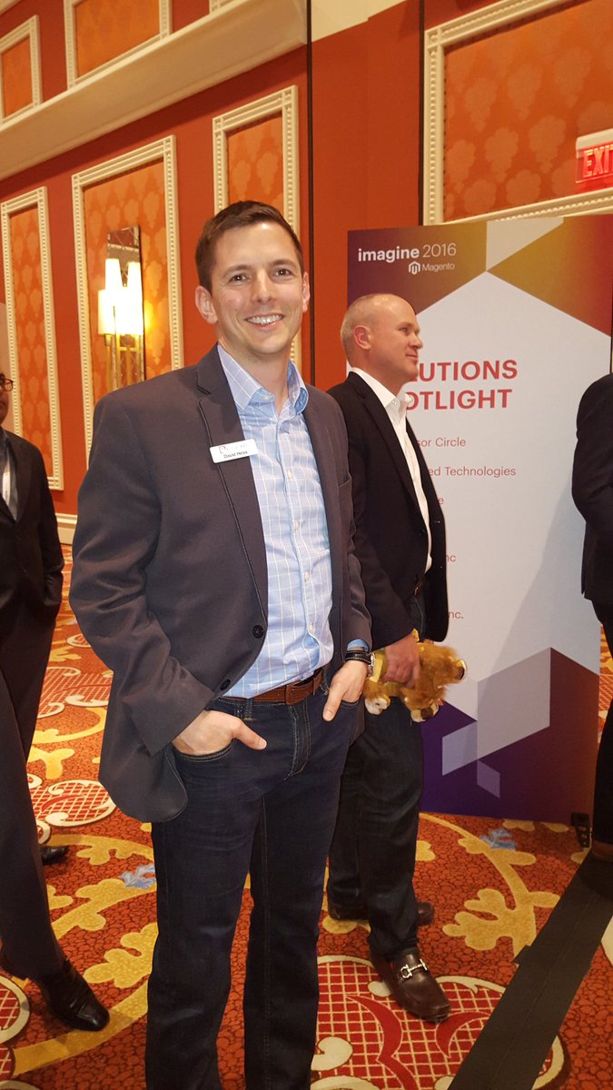 betz826: 15 minutes until @_DavidHess does the @PRFTDigitalTech #MagentoImagine Solution Spotlight! He looks pretty relaxed# https://t.co/WPLc2ABVAo