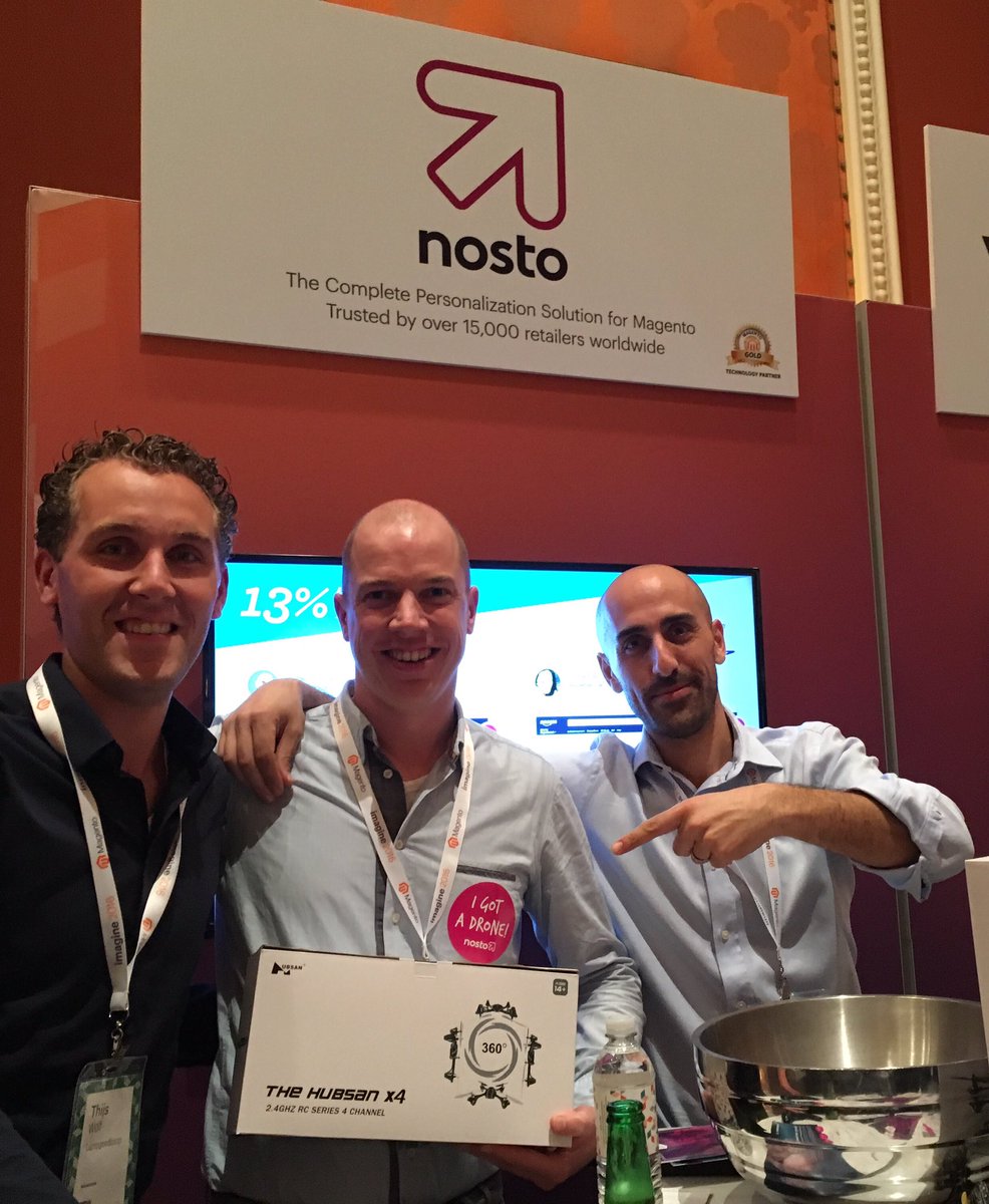 NostoSolutions: Congrats to our lucky winner Edward from LampGoedkoop.nl who takes home a brand new Nosto drone! #MagentoImagine https://t.co/RSI6w2tdka