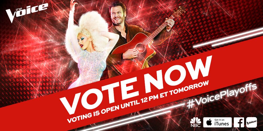 First #TheVoice live show & #TeamXTina was ????????????!! VOTE #VoicePlayoffs https://t.co/TJYXQFu5hM