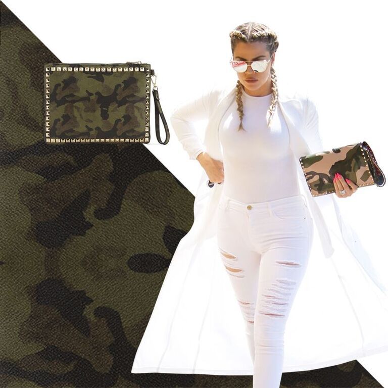 All white and camo is signature Khlo$!!! Head to my app and shop my pieces #SYWC https://t.co/VoP2ymyDtZ https://t.co/CXBlJS0Isx
