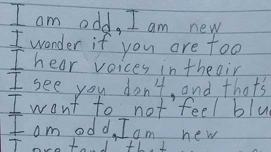 Boy with Asperger's unleashes inner poet with incredible 'I am odd, I am new' poem