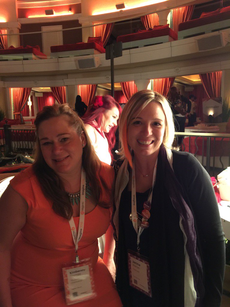 MagentoJenna: Orange extensions at #MagentoImagine with @magentogirl - had a blast seeing everyone! https://t.co/3pIUi7plQB