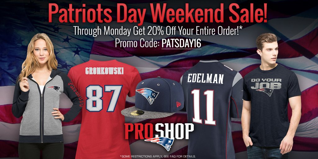 Patriots pro shop coupon code