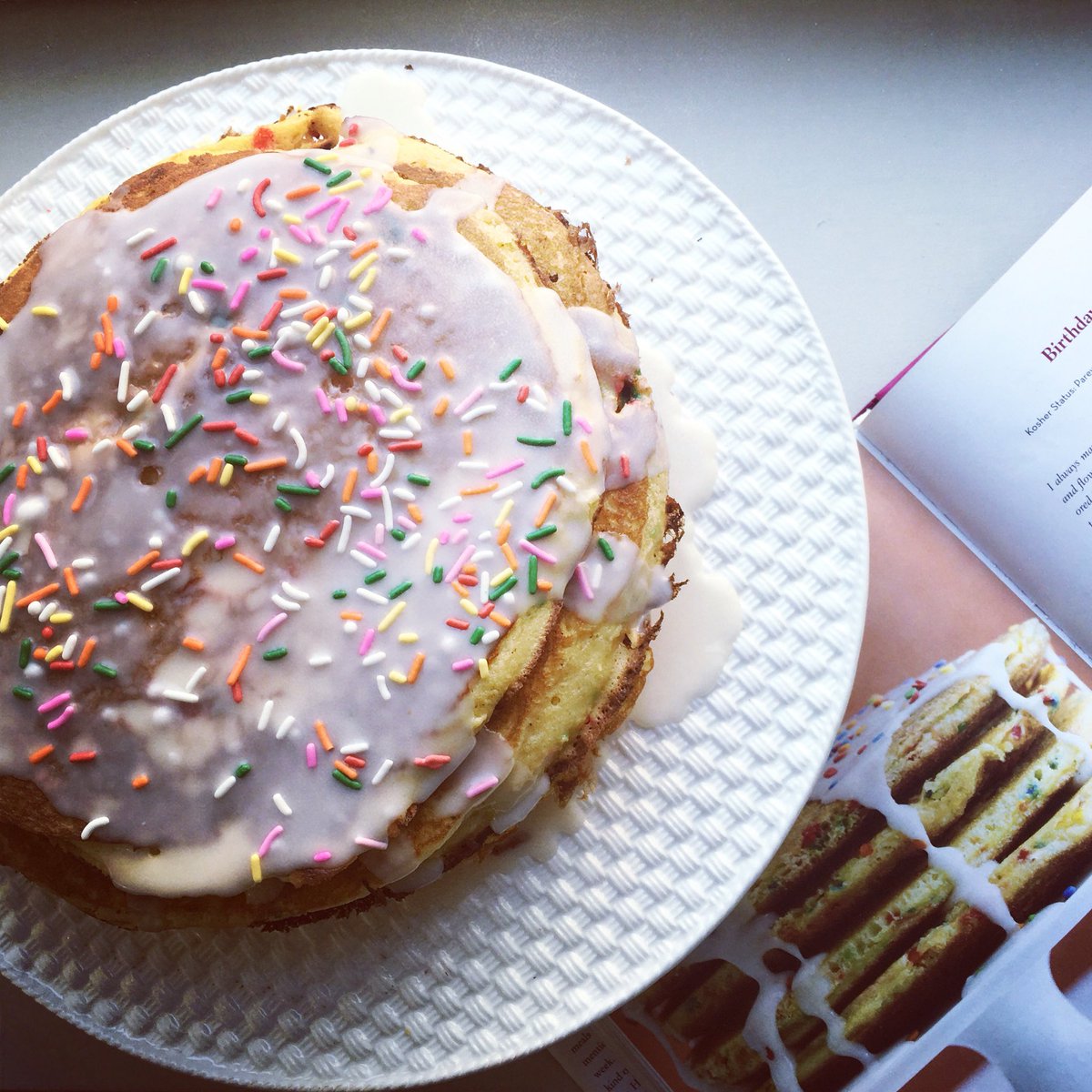 ...when your kids beg you to make a sprinkle pancake tower cake and then ditch you after 5 mins to play elsewhere! https://t.co/SsSfWBrBuq