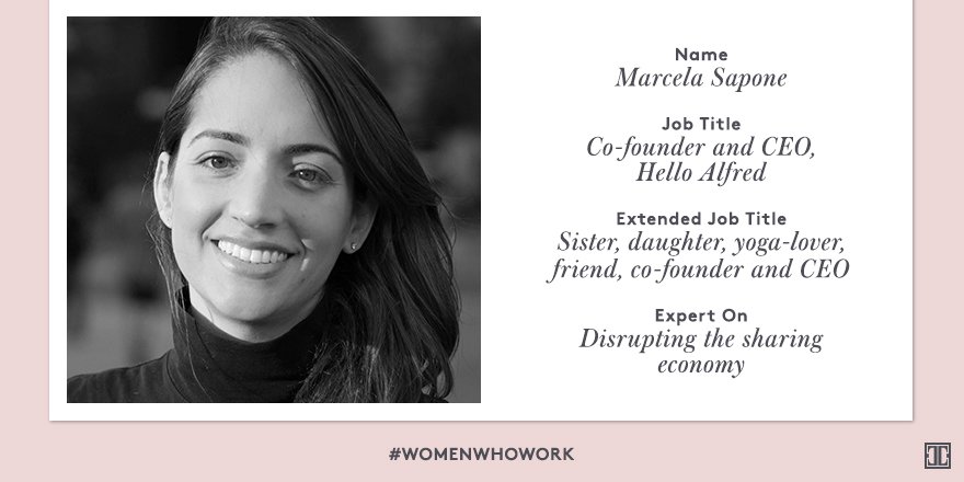 #WomenWhoWork: @helloalfred Co-Founder @mssapone shares entrepreneurial advice: https://t.co/T5UU7RBEdy https://t.co/jv9GAqClFU