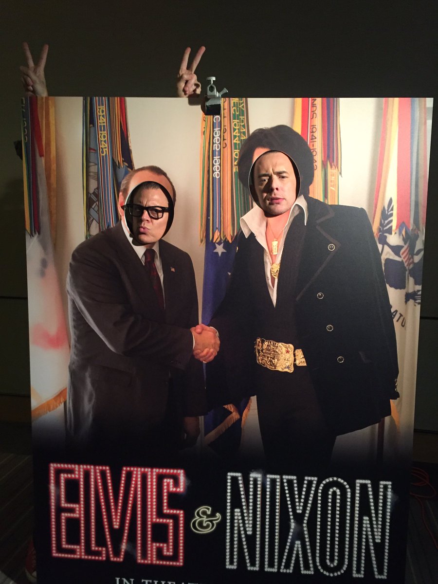 Me & @ColinHanks promoting @ElvisNixonMovie. Out 4-22 w/ brilliant performances by Michael Shannon & @KevinSpacey???????? https://t.co/YxycjDFpWa