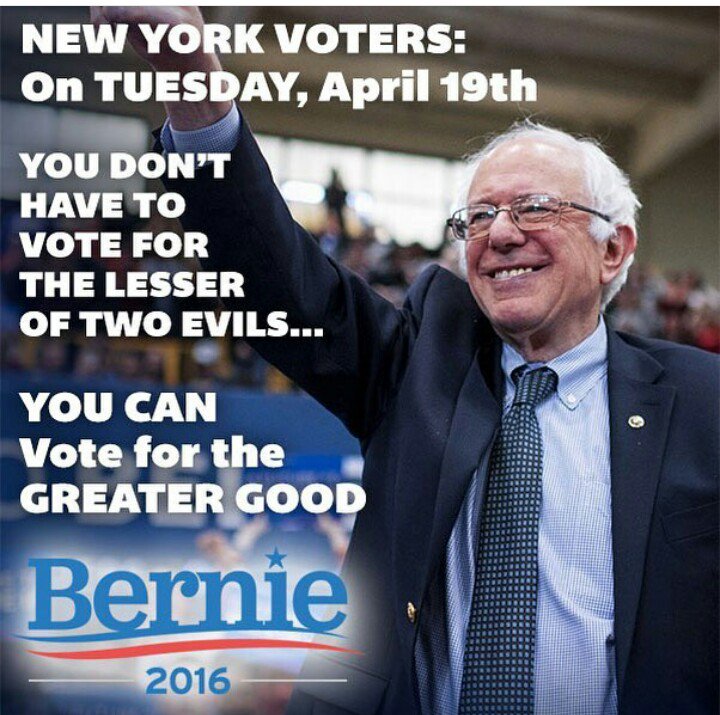 RT @SmartStik: #NYPrimary #NY Bernie has been fighting for us going on 40+yrs!!! Let's show him that we stand w/ him!! #FeelTheBern https:/…