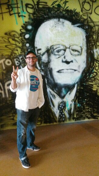 RT @MarkLungariello: They're still canvassing for Bernie In Yonkers. Pic/volunteer of @joshfoxfilm, dir. of Gasland, at hq. #PrimaryDay htt…
