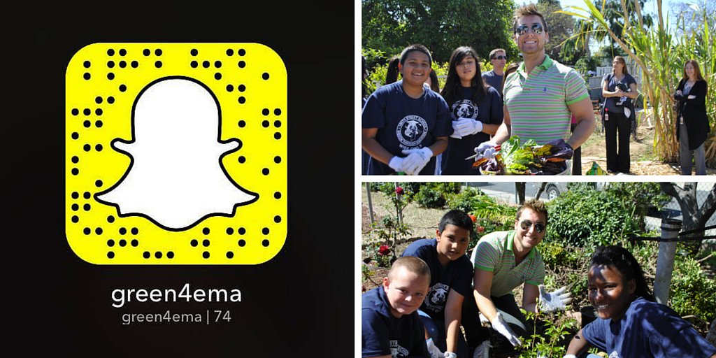 RT @green4EMA: Today is #GreenMySchool with @LanceBass and @BirdsEye. Follow along as we garden with @EastsideArrows on snapchat! https://t…