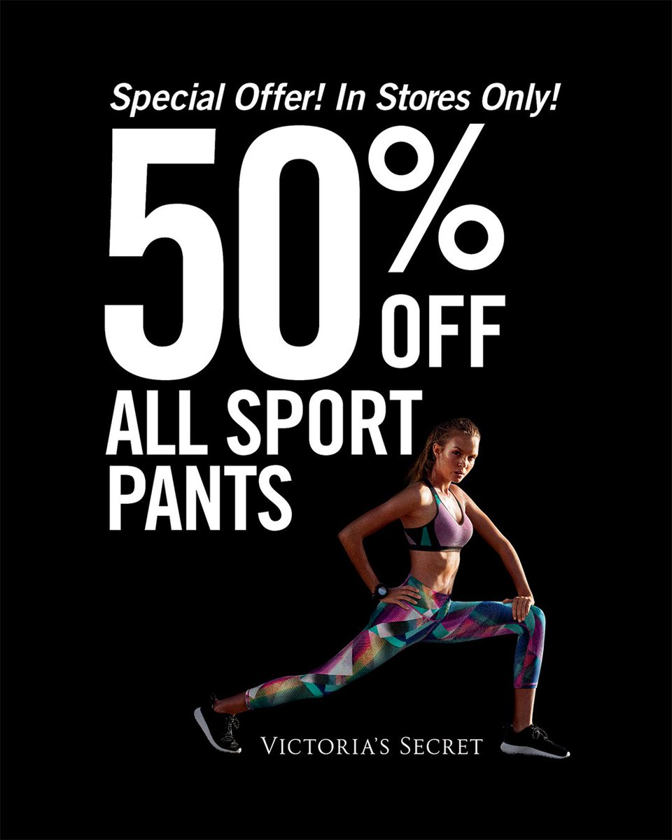 RT @VSSportOfficial: DROP. EVERYTHING. Sport pants are 50% off, in ???????? stores for a limited time! https://t.co/jdaY1pQ96d https://t.co/lgIFY…