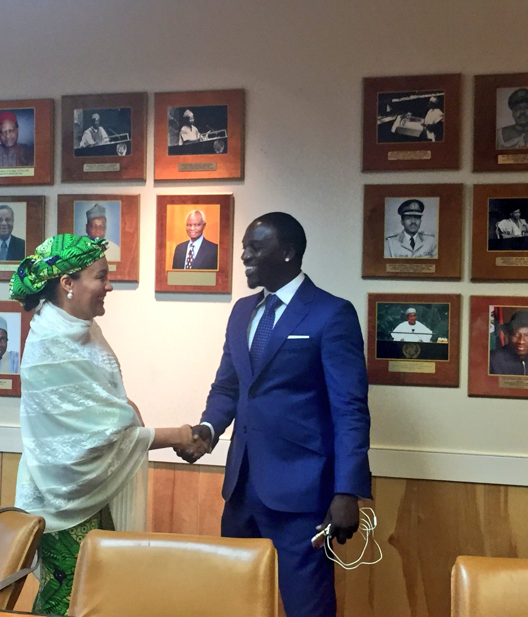 RT @FMEnvng: HMEnv @AminaJMohammed receives @Akon and his @AkonLighting team at Nigerian Mission #ParisAgreement #Energy https://t.co/gAko3…