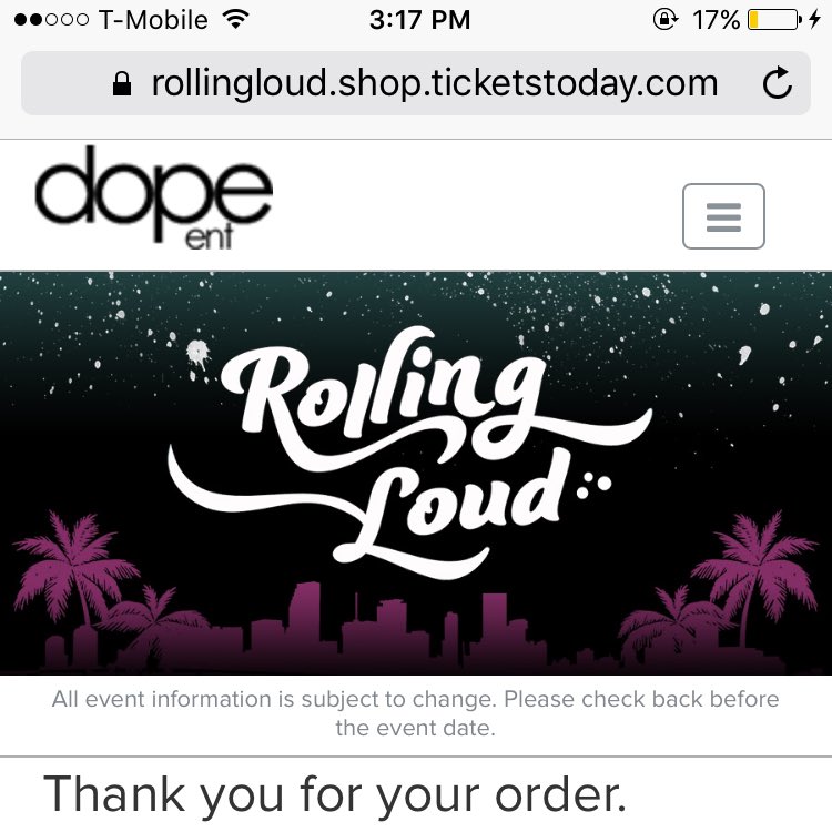 RT @svnchez_: @RollingLoud ticket bought ???? waited to buy this ticket & I got to use @YesJulz code, from the 813 to the 305 ???????????????????????? https://t…
