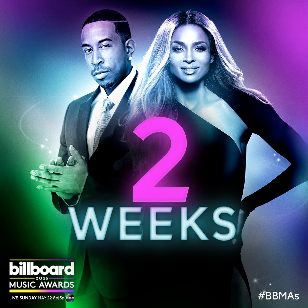 The @BBMAs are going to be off the charts in 2 WEEKS! Can't wait to host with @Ludacris. See you May 22nd on ABC! https://t.co/lGU9AVMb0Y