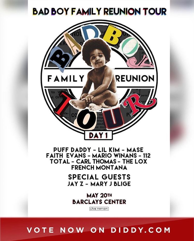 This is your chance to make HISTORY! VOTE for the hottest #BADBOYFamilyReunionTour poster! https://t.co/Wz75t3EKmi https://t.co/rtom91hoyk