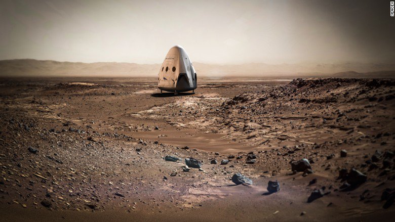 RT @CNN: .@SpaceX says it plans to put an unmanned spacecraft on Mars 