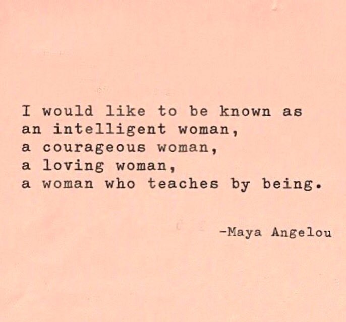#QOTD #Womanhood #MayaAngelou https://t.co/aFHcYHJnEJ