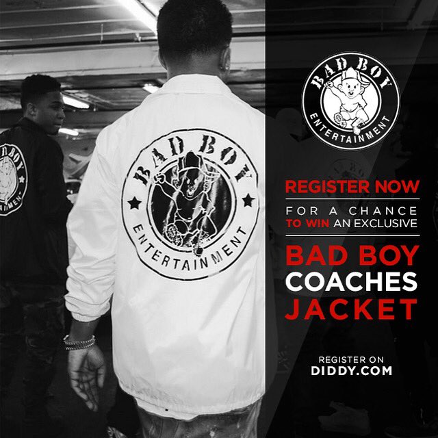 PUFF DADDY PSA!! I'm giving away 3 EXCLUSIVE #BadBoy jackets a week until May 20th!! https://t.co/tO5io8mdP8 https://t.co/P809z9MqzQ