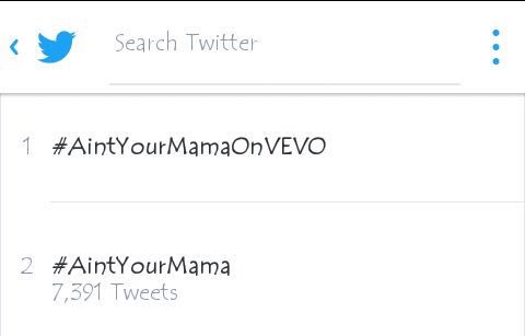 So happy you guys are loving the video!!! #AintYourMama #trendingworldwide #1 https://t.co/FThnhHi834