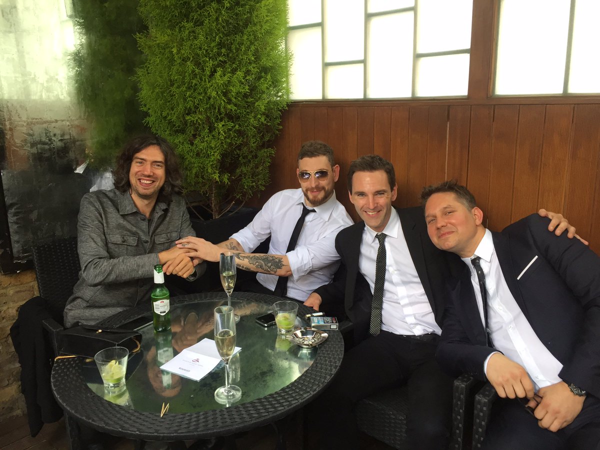 With the handsome, talented@SnowPatrolBand after the ivor awards. https://t.co/PhS1O1BGee