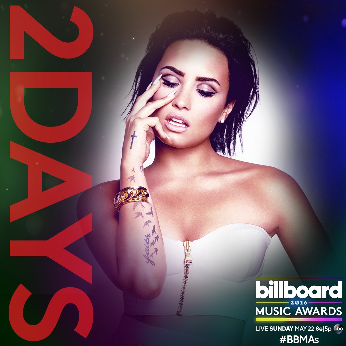 RT @BBMAs: In just TWO DAYS you can watch @ddlovato take the #BBMAs stage! May 22 at 8e/5p on ABC. ⚡️ https://t.co/mW6WehaNeV