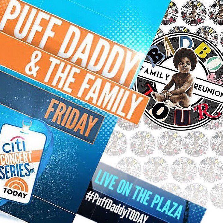 LIVE RIGHT NOW!! Tune into @todayshow NOW!! #BADBOYFAMILYREUNIONTOUR #PuffDaddyTODAY https://t.co/odbvgaoLAP