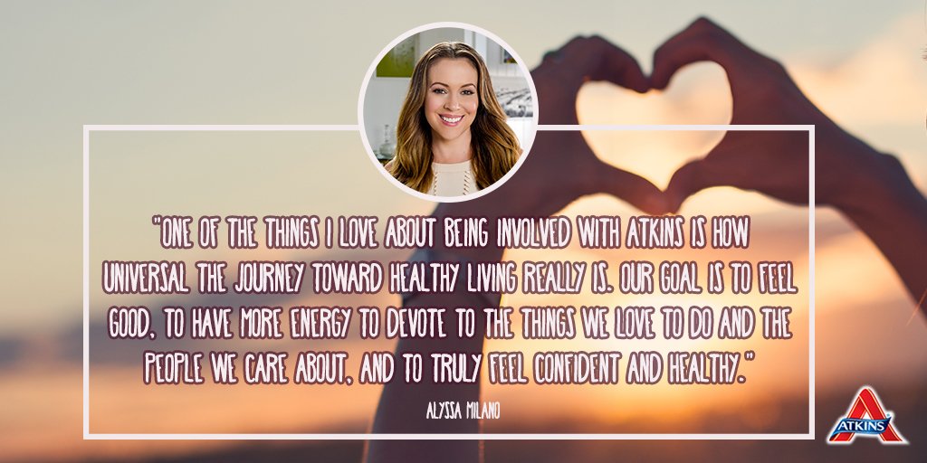 RT @AtkinsInsider: Read @Alyssa_Milano's latest blog on her #Atkins journey, including her memorable moments! https://t.co/oPxtk9noHL https…